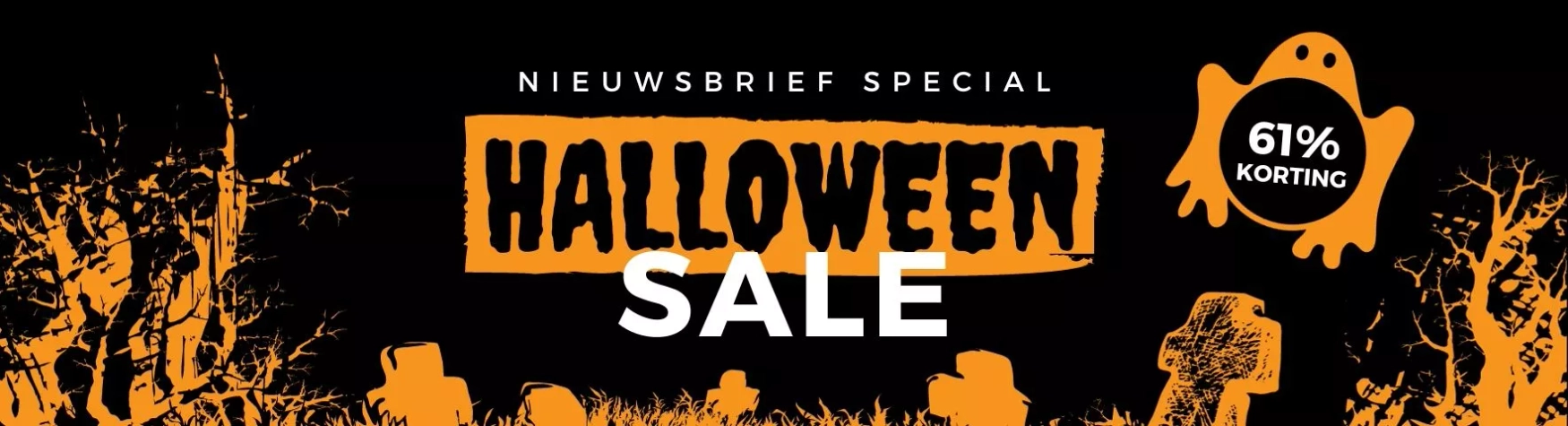 Nieuwsbrief special, halloween sale