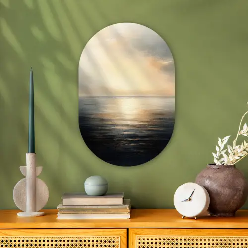 Zon - Horizon - Zee Wandcirkel Ovaal Forex klein -sfeer2