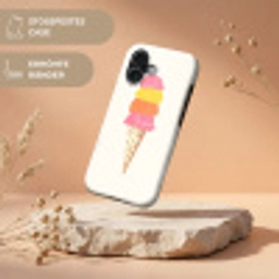 Schepijs - Hoorntje - Illustratie - Minimalistisch Toughcase MagSafe Apple iPhone 17 klein -USP_RandenV_DE