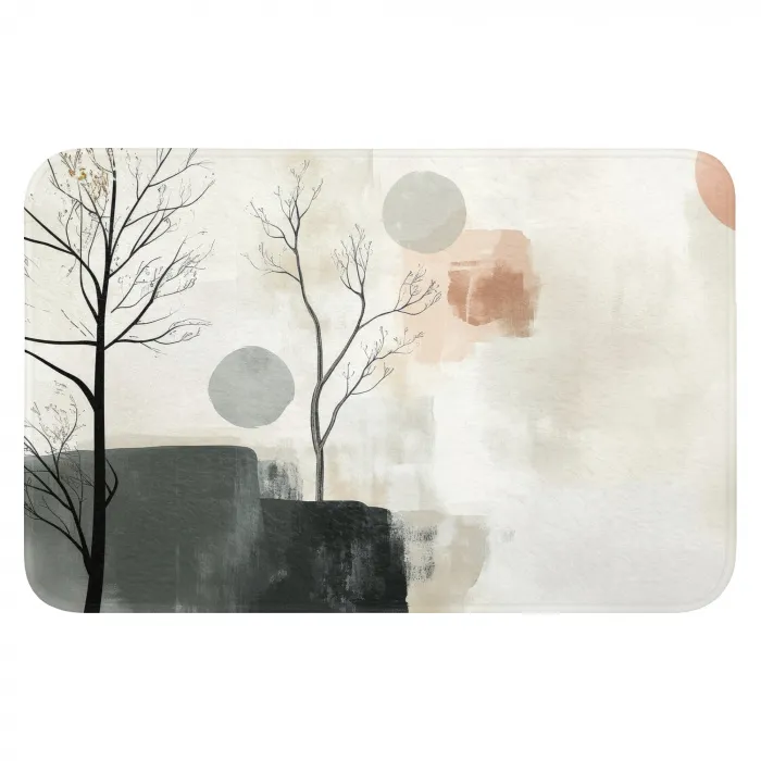 Wabi sabi - Beige - Plant WCmat klein -3d