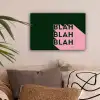 Donkergroen - Tekst - Schaduw - Grafisch canvas 2cm klein -sfeer1