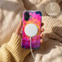 Roze - Dahlia - Kleurrijk Toughcase MagSafe Apple iPhone 17 klein -USP_MagsafeV
