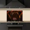 Schotse Hooglander - Koe - Portret - Dieren keuken achterwand spatscherm klein -sfeer1