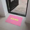 Roze - Groene bonjour - Organisch Deurmat klein -sfeer5