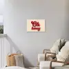 Oh honey - Rood - Schaduw Tuinposter op houten frame 2 cm dik klein -sfeer1