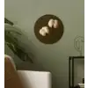 Takken - Katoen - Wit - Bollen Wandcirkel kunststof plaat 5mm dik klein -sfeer3
