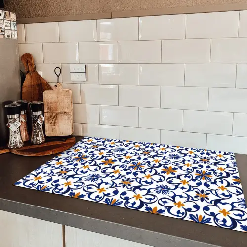 Patroon - Modern - Kleurrijk Inductie beschermer vinyl 3mm klein 276 -sfeer3