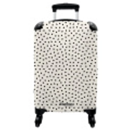 Valentijn hartvormig patroon zwart NBS - Handbagage koffer - Vrouwen middel -3d