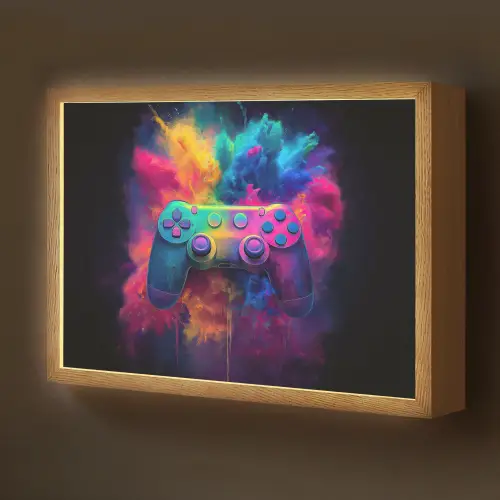 Controller - Neon - Explosie - Kleurrijk Light Box met batterij (Wandlamp kind) middel -z3d_website