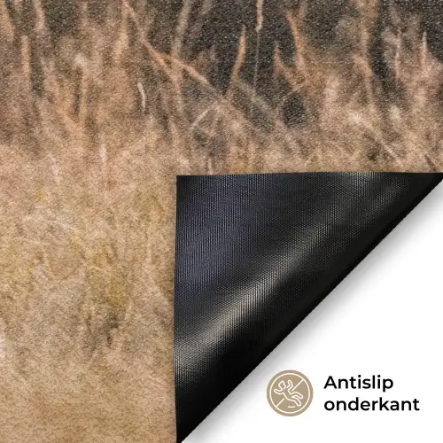 Paard - Bruin - Gras Deurmat klein -antislip_NL