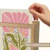 Bloemen - Bladeren - Abstract - Roze Light Box met kabel (Wandlamp) klein -USP_websiteprintNL