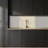 Abstract - Lijnen - Beige keuken achterwand 2 middel 865 -sfeer1