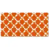 Oranje - Ruitpatroon - Wit Balkonbeschermer Duitsland klein 596 -zz_3d