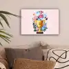 Trofee - Best Mom - Bloemen - Kleurrijk canvas 2cm klein -sfeer1