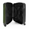Lederen look bos groen NBS - Handbagage koffer - Volwassenen Unisex middel -binnenkant