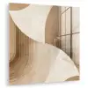 Retro - Geometrische lagen - Aardetinten plexiglas 5mm klein -zzzproduct_nieuw