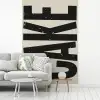 Beige - Japandi - Cake - Decoratie fotobehang vinyl groot -woonkamer