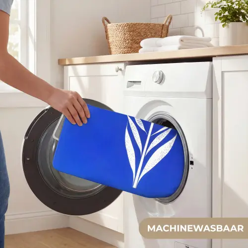 Tulp - Minimalistisch - Bladeren - Wit Badmat klein -USP_WasbaarNL