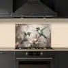 Kolibrie - Vogels - Bloemen - Planten keuken achterwand spatscherm klein -sfeer1