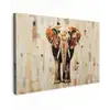 Olifant - Slurf - Mozaïek - Abstract canvas 2cm klein -z3d