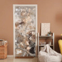 Amandelbloesem - Kunst - Van Gogh - Beige - Abstract deurposter klein -sfeer1
