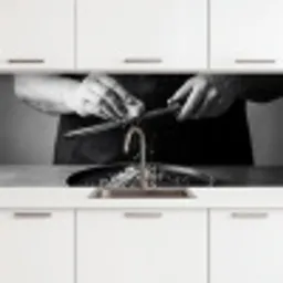 Kaas - Pasta - Rasp keuken achterwand 2 middel -3d