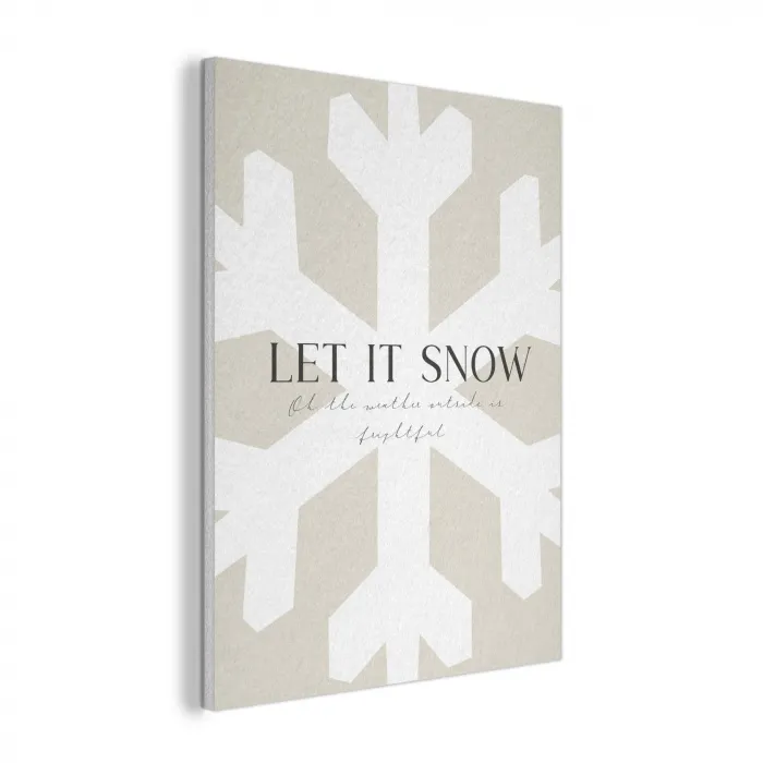 Sneeuw - Japandi - Winter - Decoratie PET vilt klein -3d