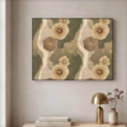 Abstract - Modern - Groen Textielframe zwart klein 947 -sfeer2