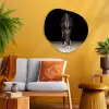 Paard - Modern - Portret Wandcirkel Organisch Aluminium middel -sfeer4