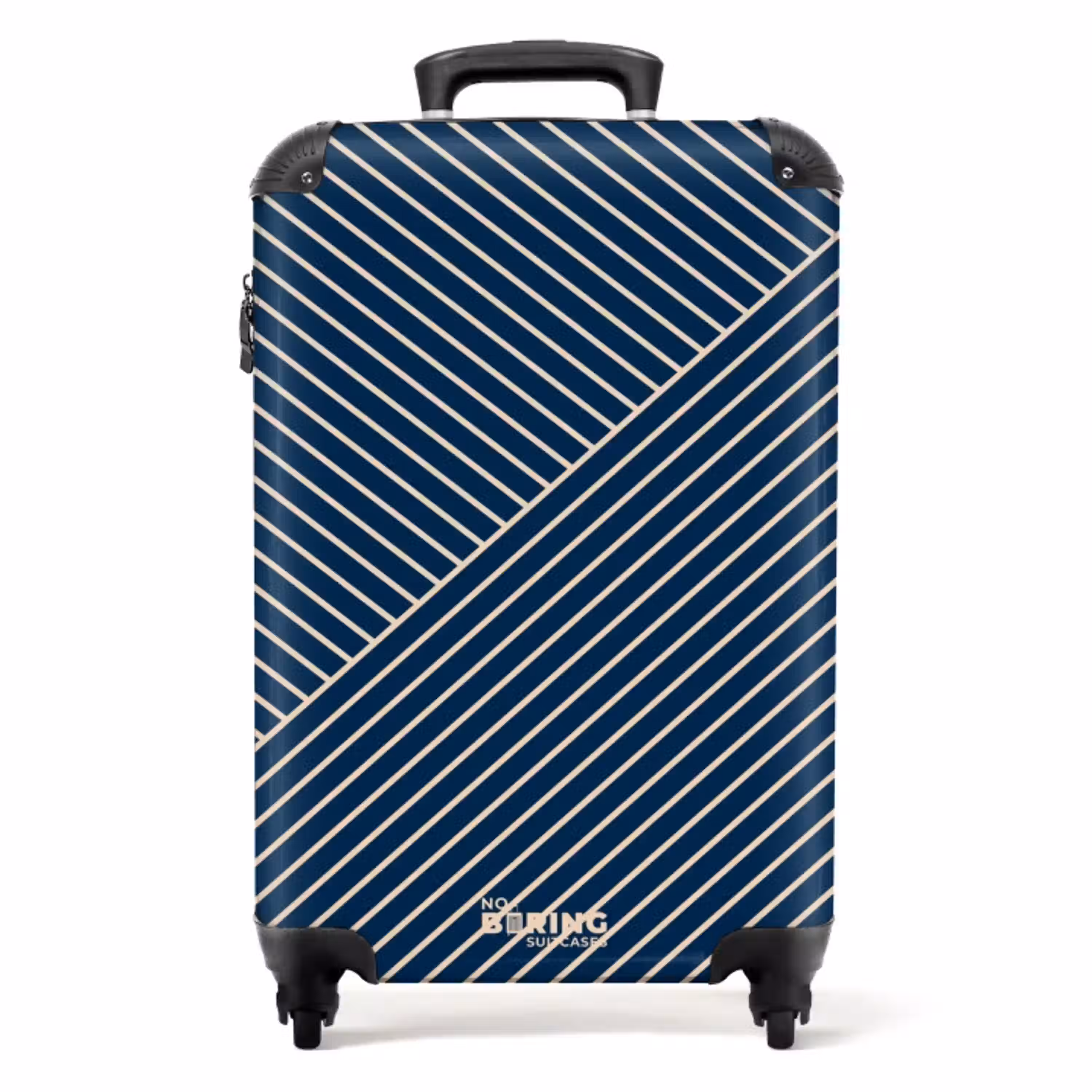 Moderne line-art blauw NBS - Handbagage koffer - Kinderen Unisex middel -productfoto_recht