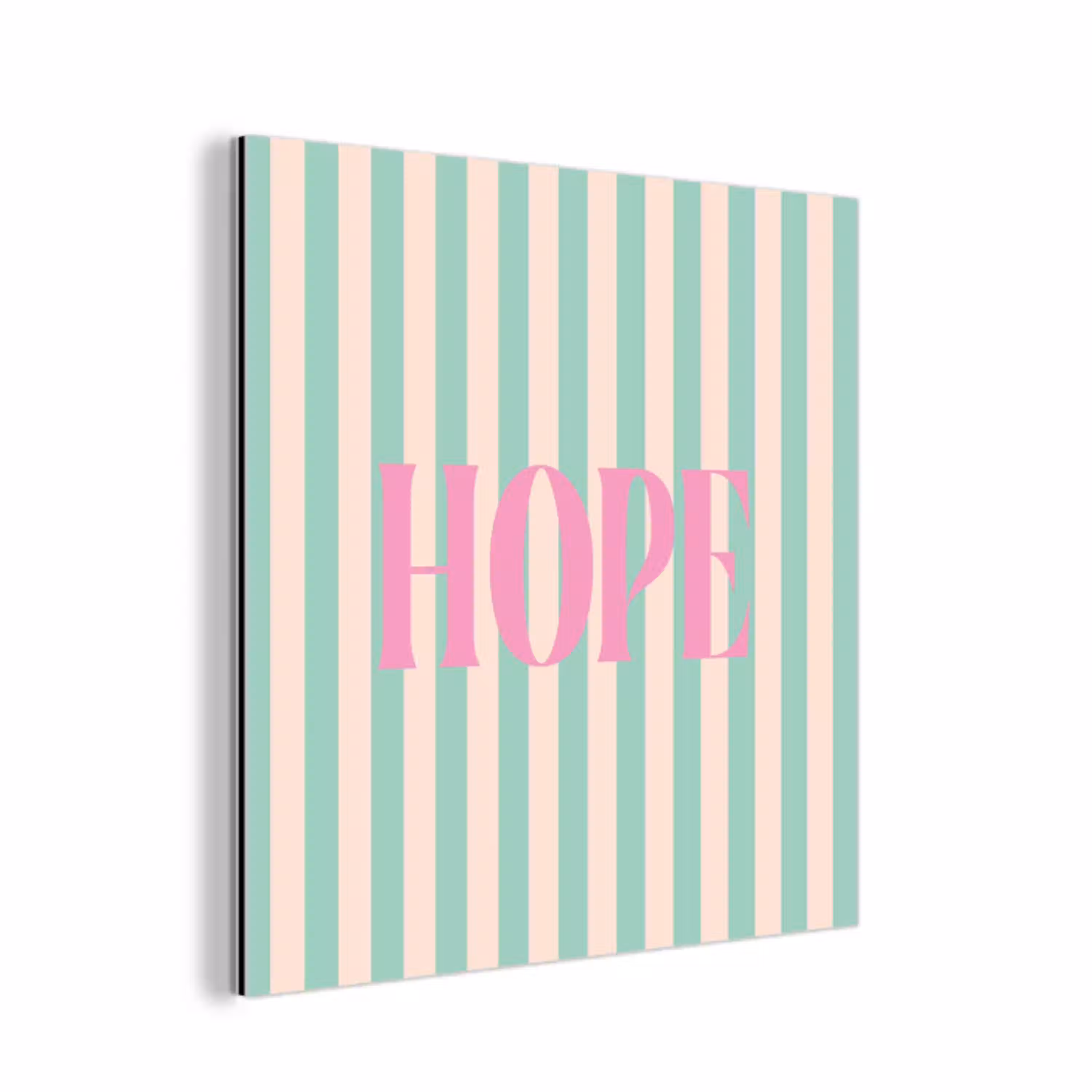Roze - Groen - Strepen - Hope aluminium wit klein -3d