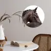 Portret - Paard - Elegant Wandcirkel behangsticker klein -sfeer3