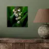 Bloemen - Wit - Bladeren - Lelietjes aluminium wit klein -sfeer2