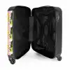 Tropische bladerpatroon NBS - Handbagage koffer - Volwassenen Unisex middel -binnenkant