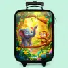 Olifant en aapje in kleurrijke jungle Kinderkoffer - Zwart klein -zzz_website3d_nbs2