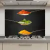 Kruiden - Lepel - Specerijen - Zwart - Italiaans keuken achterwand spatscherm klein -3d_website