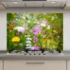 Bloemen - Natuur - Groen - Gras - Paars - Wit keuken achterwand spatscherm klein -3d_website