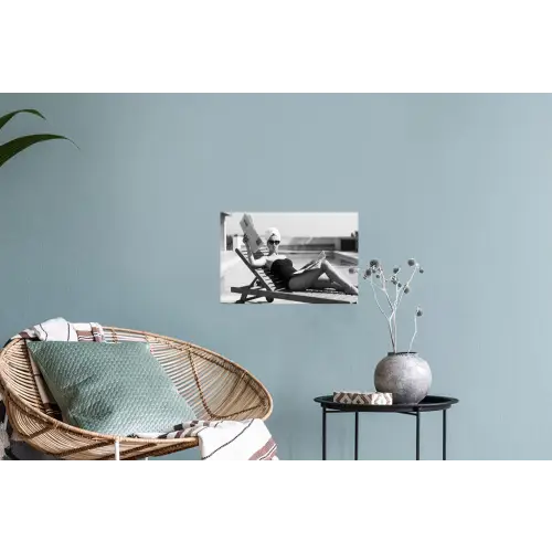 Glamour - Modern - Zwart - Wit Muursticker klein -plant