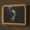 Koi - Vis - Wit - Zwart Light Box met batterij (Wandlamp) middel -z3d_website
