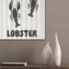 Lobster - Beige - Minimalistisch PET vilt klein -sfeer6_closeup
