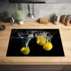 Citroen - Fruit - Stilleven - Water - Geel Inductie beschermer vinyl 3mm klein -sfeer5