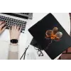 Orchidee - Doorzichtig - Bloem laptophoes neopreen klein -bureau
