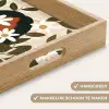 Illustratie - Vrouw - Madeliefjes - Wit Dienblad Rechthoek middel -USP_HandgreepNL