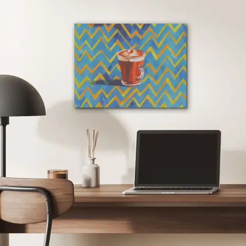 Mok - Koffie - Zigzag - Slagroom PET vilt klein -sfeer5