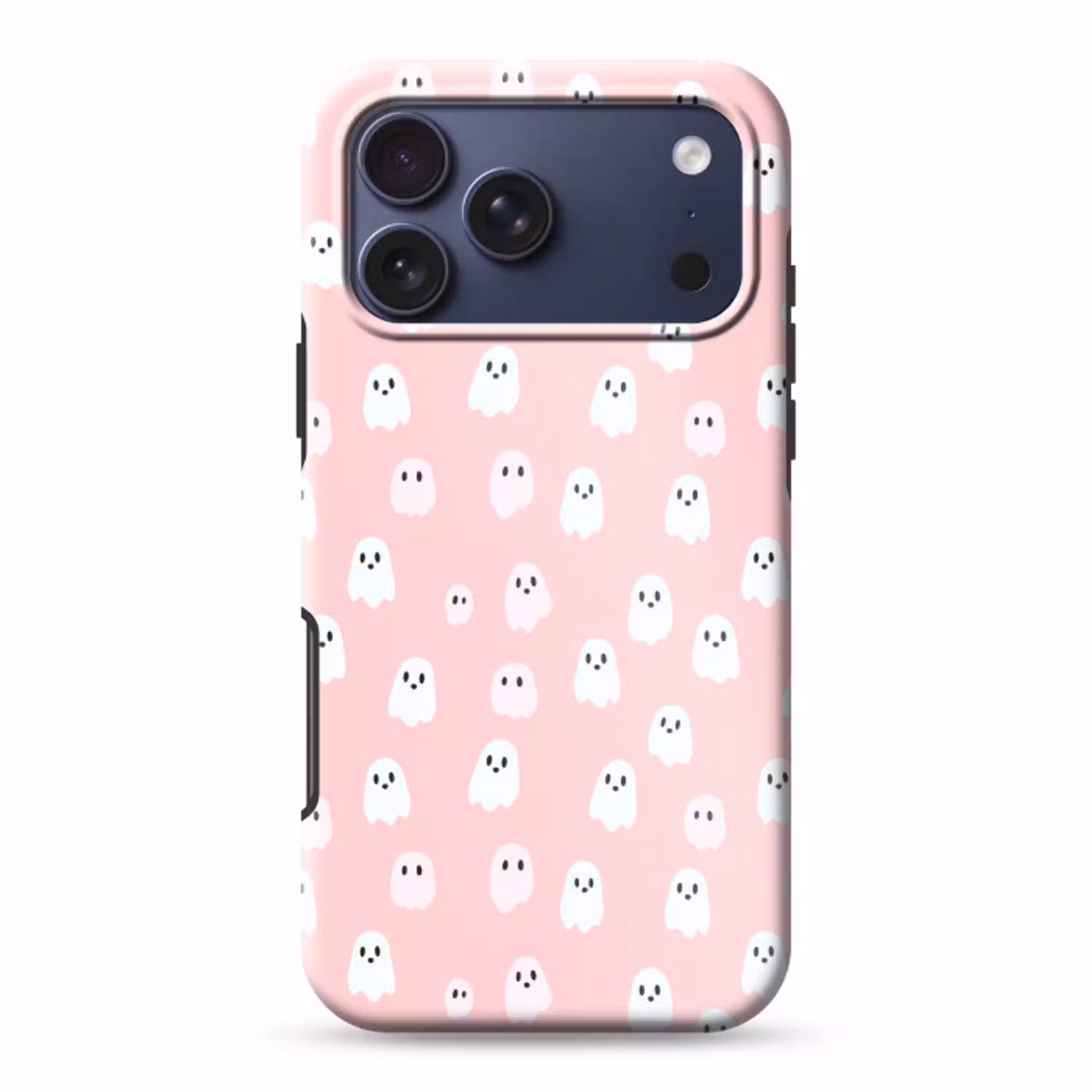 Spookjes - Patroon - Roze Toughcase MagSafe Apple iPhone 17 Pro Max klein 1019 -3d