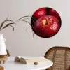 Rood - Appels - Fruit Wandcirkel plexiglas klein -sfeer4