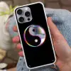 Yin-Yang - Cirkel - Regenboog Hoesje iPhone 16 Pro Max met koord klein -sfeer3