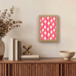 Softijs - Horentje - Roze Light Box met kabel (Tafellamp) klein 925 -sfeer2