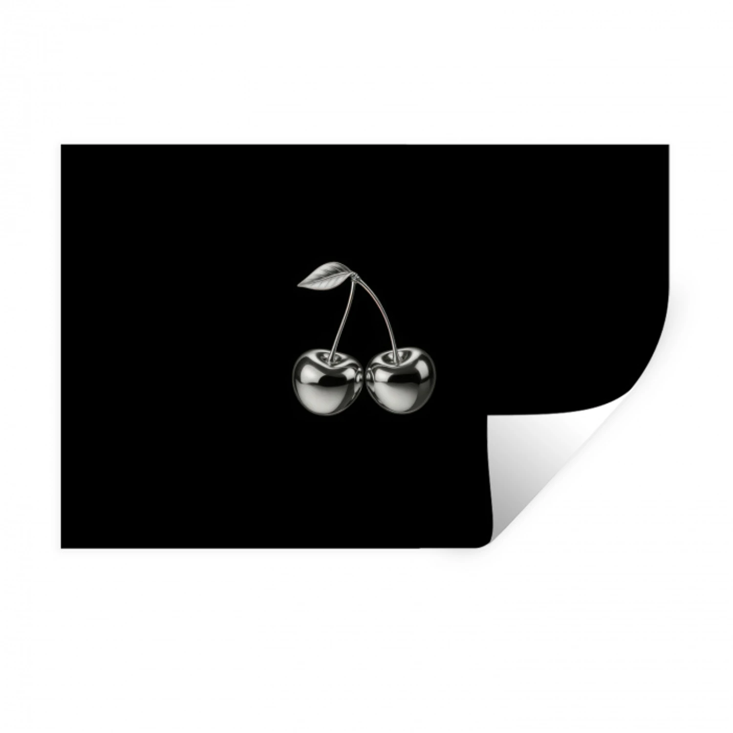 Kers - Luxueus - Metallic Muursticker klein -3d