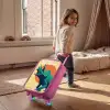 Dino - Triceratops  - Dier Kinderkoffer - Roze klein -sfeer1